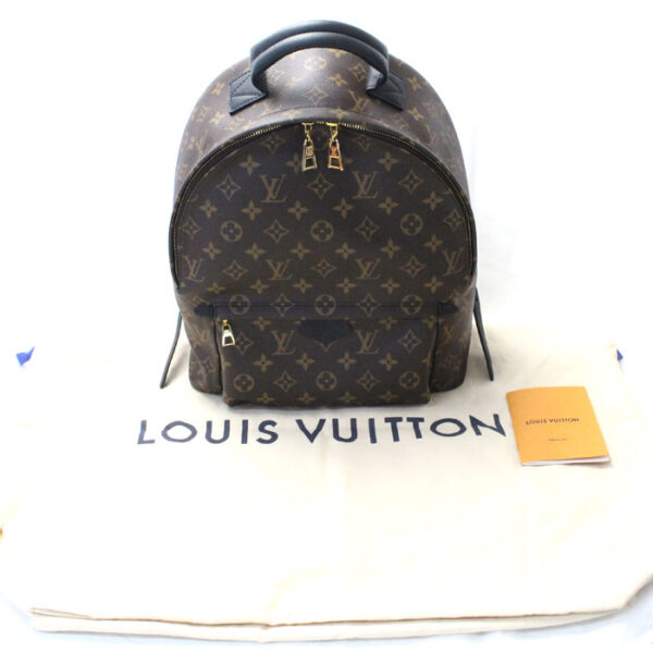 mb23 1105 3 9 Louis Vuitton Palm Springs Backpack MM Monogram Brown