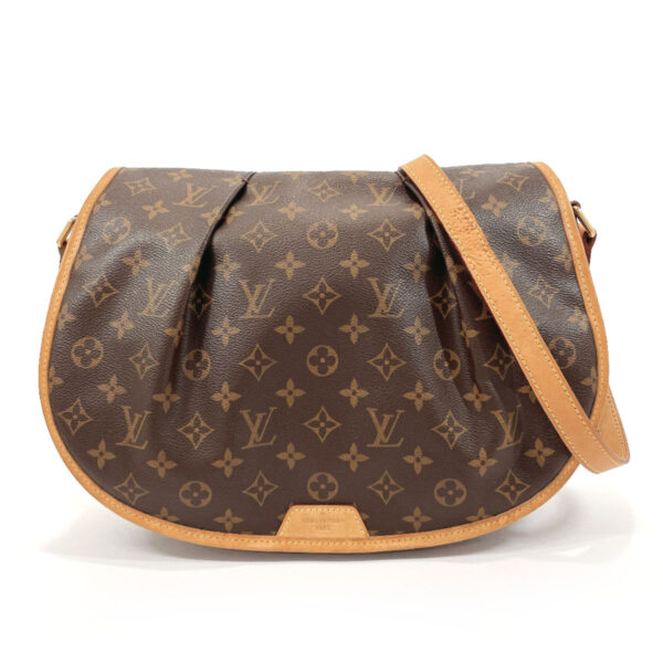 n2108537 1 Louis Vuitton Menilmontant MM Shoulder Bag Brown