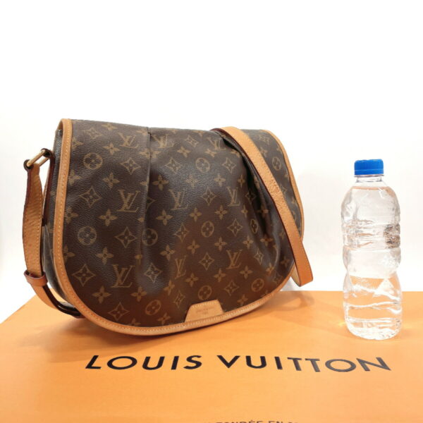 n2108537 2 Louis Vuitton Menilmontant MM Shoulder Bag Brown