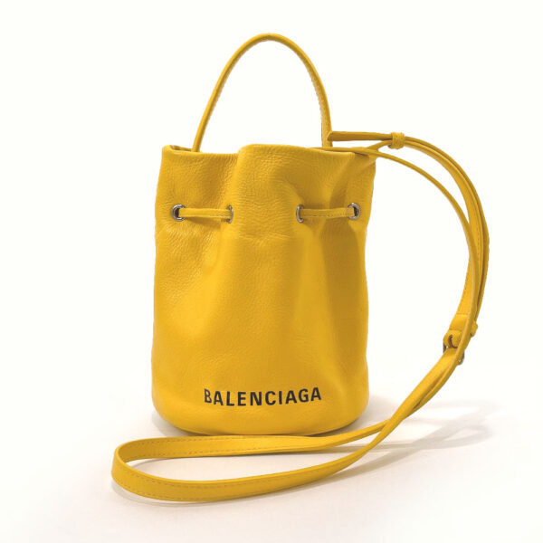 n2118649 2 Balenciaga Bucket Bag Everyday Leather Yellow