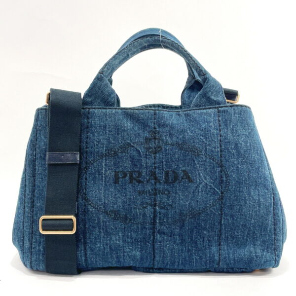 n2118810 1 Prada Canapa Tote Bag Denim Blue