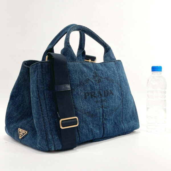 n2118810 2 Prada Canapa Tote Bag Denim Blue