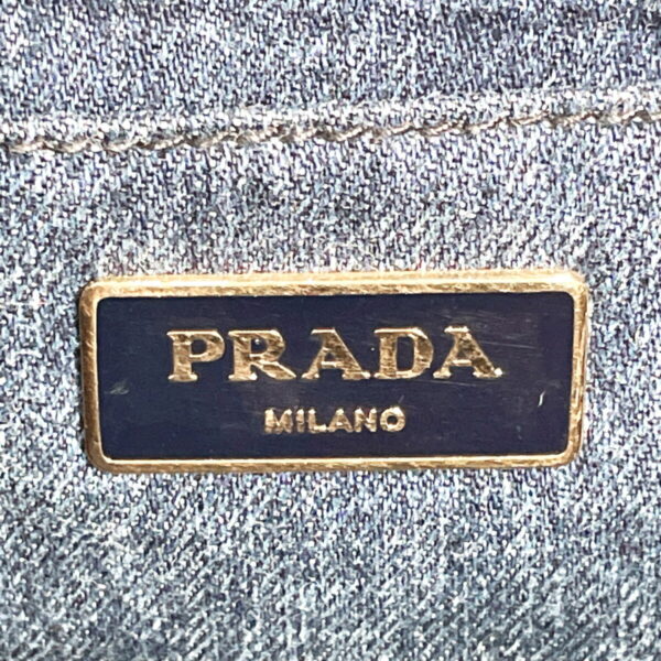 n2118810 9 Prada Canapa Tote Bag Denim Blue