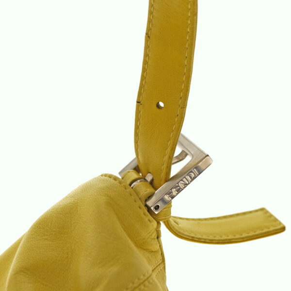 n22 317 9 Fendi Mamma Bucket Nappa Leather Yellow Shoulder Bag