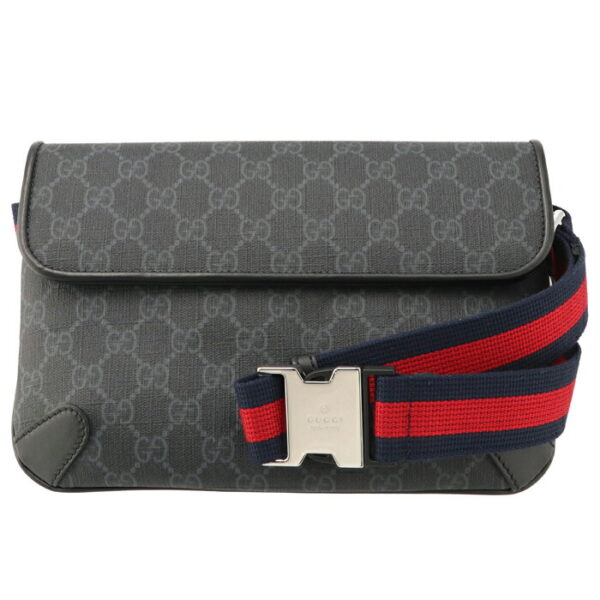 n27249 Gucci GG Supreme Web Stripe Belt Bag