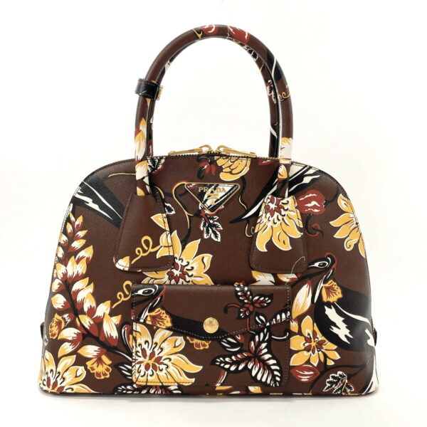 n3029610 1 Prada Flower Botanical Tote Bag Brown