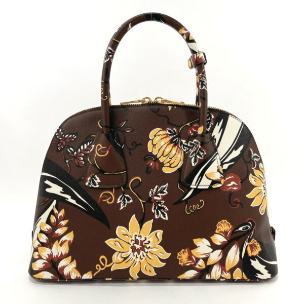 n3029610 3 Prada Flower Botanical Tote Bag Brown