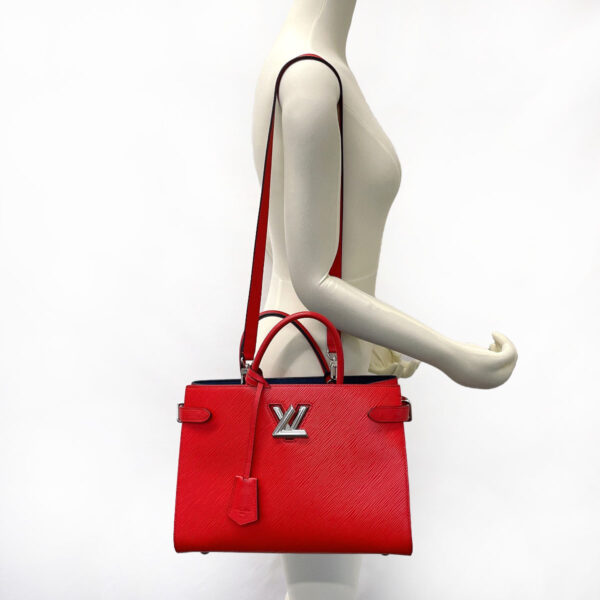 n3092039 12 Louis Vuitton Twist Tote 2Way Tote Bag Epi Leather Red