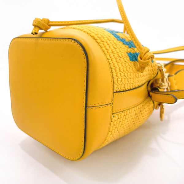 n3092040 5 Fendi Mon Tresor Mini Drawstring Shoulder Bag Leather Yellow