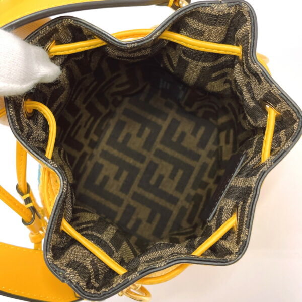 n3092040 8 Fendi Mon Tresor Mini Drawstring Shoulder Bag Leather Yellow