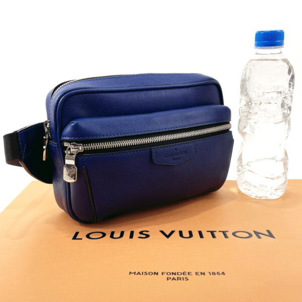 n3092198 2 Louis Vuitton Bum Bag Outdoor Body Bag Taiga Blue