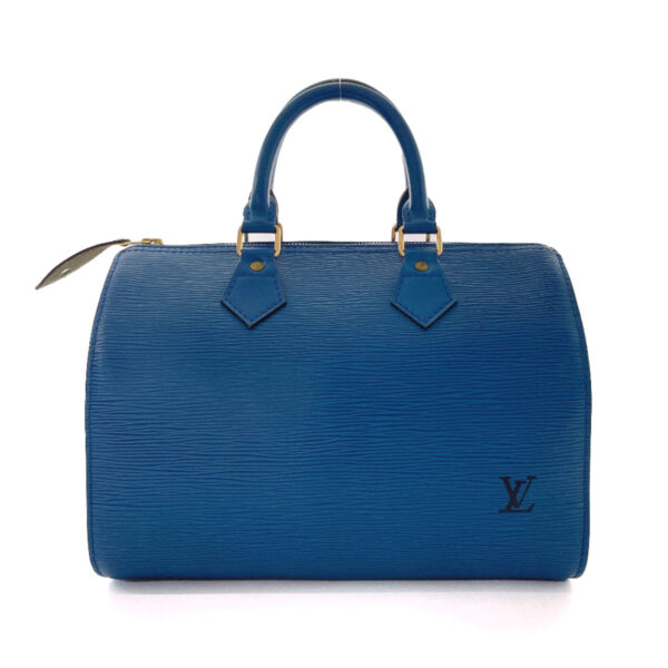 n3102755 3 Louis Vuitton Speedy 25 Handbag Epi Leather Blue