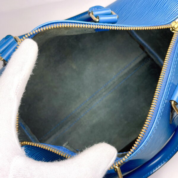 n3102755 8 Louis Vuitton Speedy 25 Handbag Epi Leather Blue