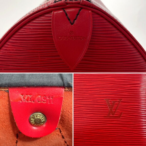 n3123212 10 Louis Vuitton Speedy 30 Handbag Epi Leather Red