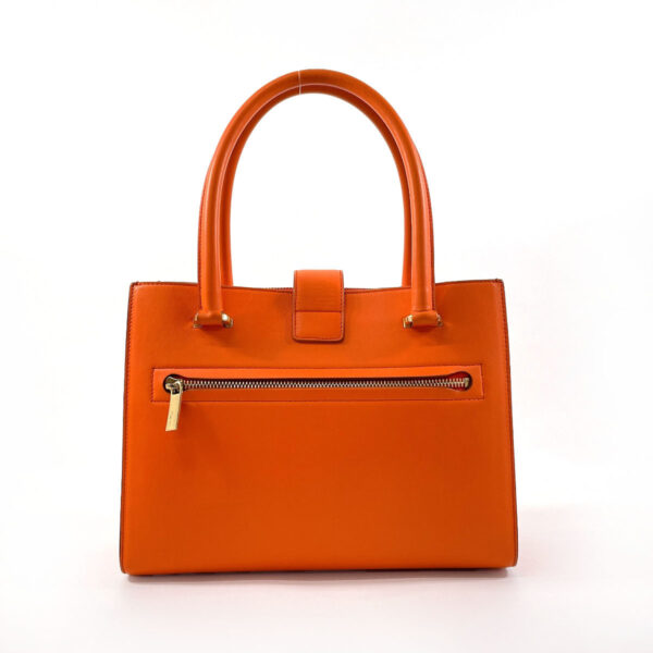 n3123273 3 Salvatore Ferragamo Gancini Handbag Leather Orange