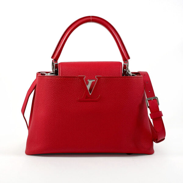 n3123283 1 Louis Vuitton Capucines PM Handbag Taurillon Red