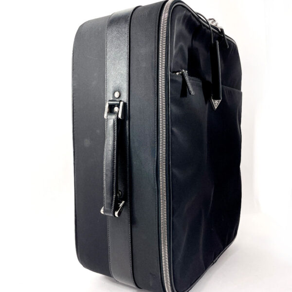 n3123416 14 Prada Suitcase Carry Case Nylon Saffiano Leather Black