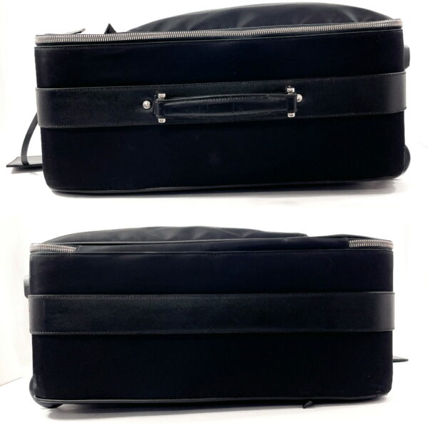 n3123416 6 Prada Suitcase Carry Case Nylon Saffiano Leather Black