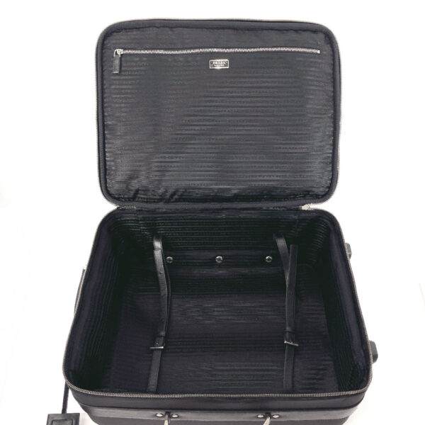 n3123416 8 Prada Suitcase Carry Case Nylon Saffiano Leather Black