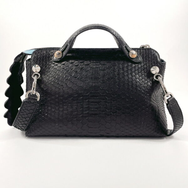 n4013564 3 Fendi By the Way Medium 2Way Handbag Python Black