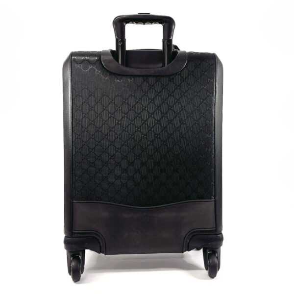 n4034210 3 Gucci Suitcase Carry Case Leather GG Implement Black