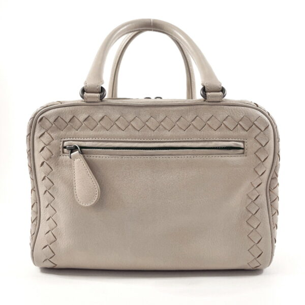 n4034211 13 Bottega Veneta Intrecciato Brera Handbag Leather Gray