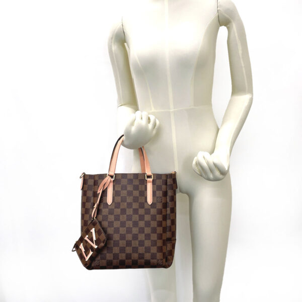 n4034217 12 Louis Vuitton Belmont NV BB Handbag Damier Brown