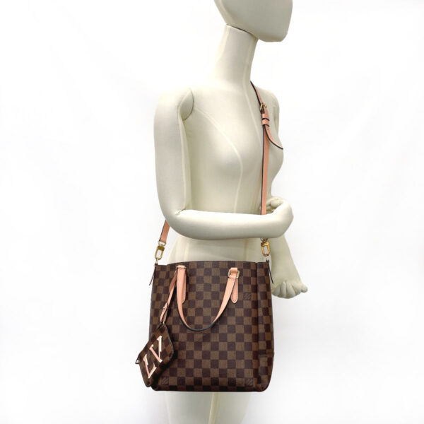 n4034217 13 Louis Vuitton Belmont NV BB Handbag Damier Brown