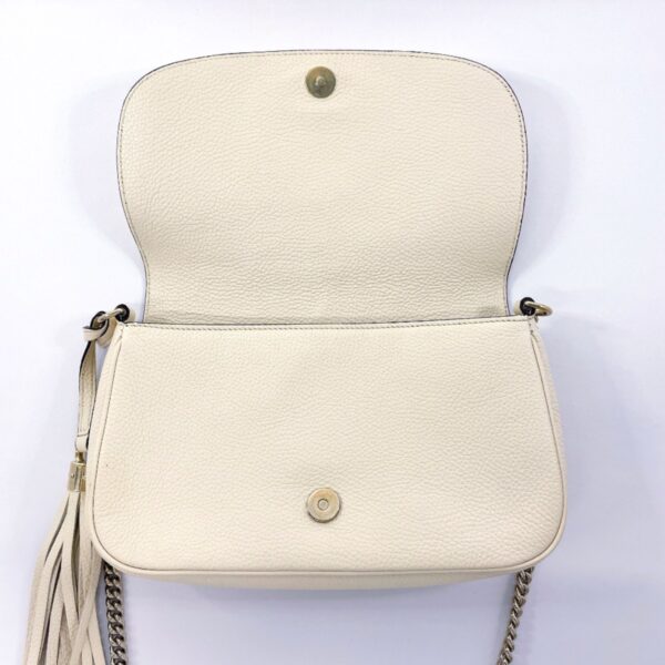 n4044642 8 Gucci Soho Chain Shoulder Bag Leather Ivory