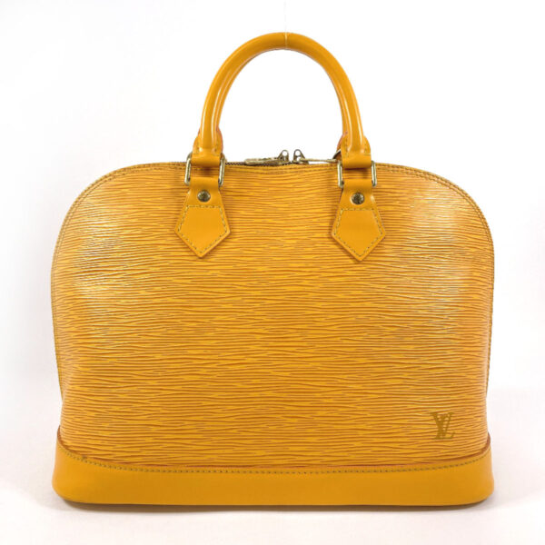 n4044653 1 Louis Vuitton Alma PM Handbag Epi Leather Yellow