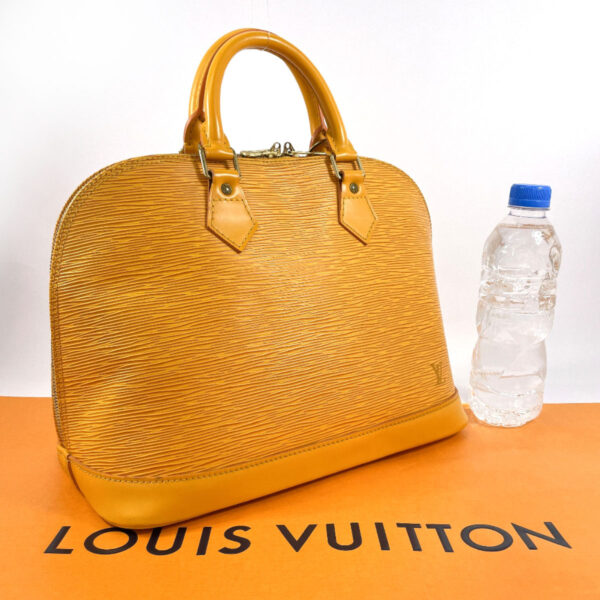 n4044653 2 Louis Vuitton Alma PM Handbag Epi Leather Yellow