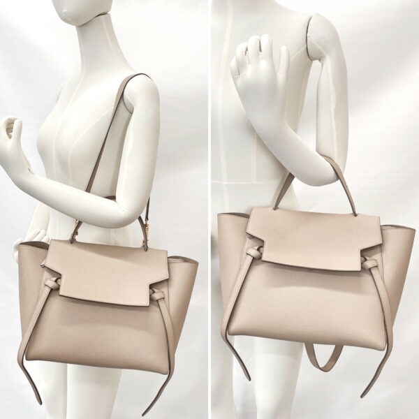 n4054823 11 Celine Belt Bag Mini Shoulder Bag Leather Beige