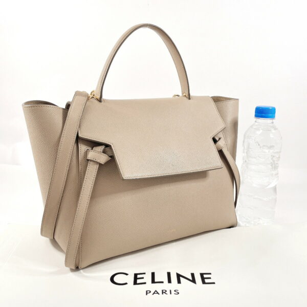 n4054823 2 Celine Belt Bag Mini Shoulder Bag Leather Beige