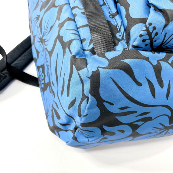 n4075096 5 Prada Hibiscus Pattern Backpack Nylon Blue