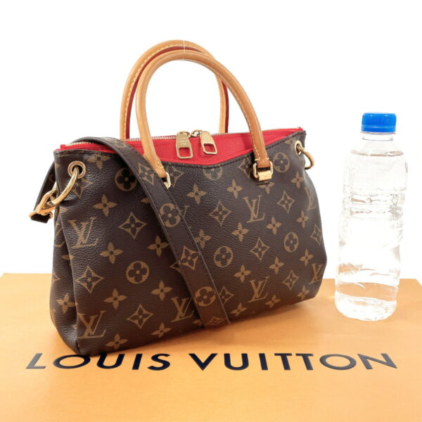 n4075267 2 Louis Vuitton Pallas BB Handbag Monogram Canvas Brown