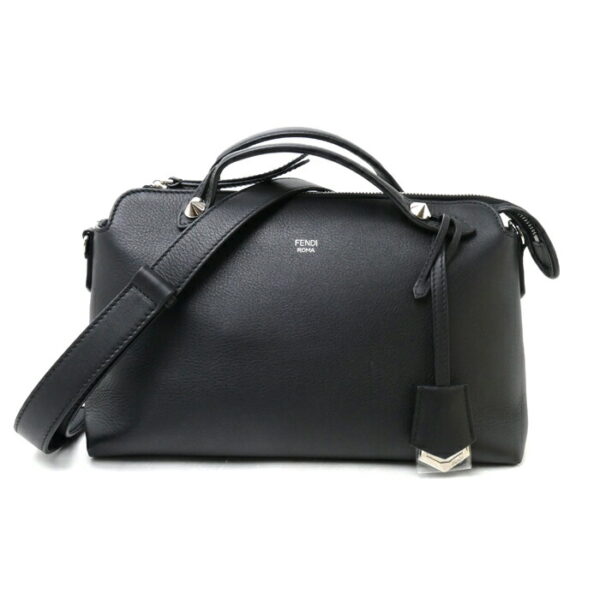 o23 1127 13 1 Fendi By The Way Medium 2Way Shoulder Bag Black