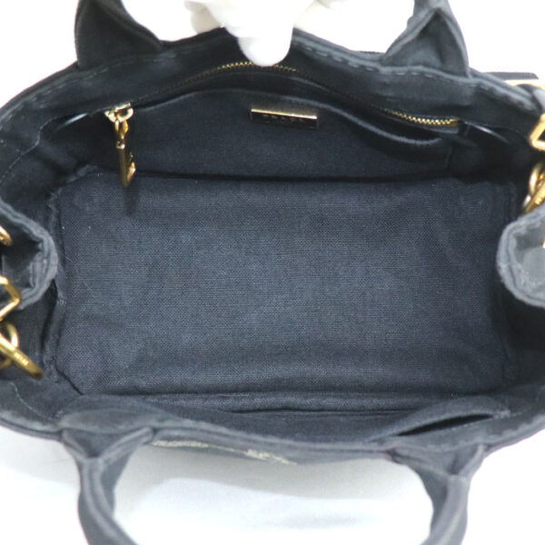 o24 0727 13 730 Prada Canapa Mini 2Way Shoulder Bag Black