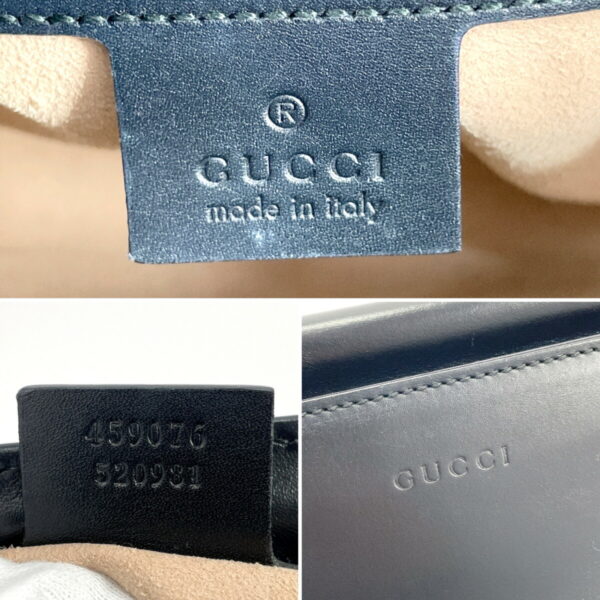 o3082010 9 Gucci Bamboo Nymfair Handbag Leather Black