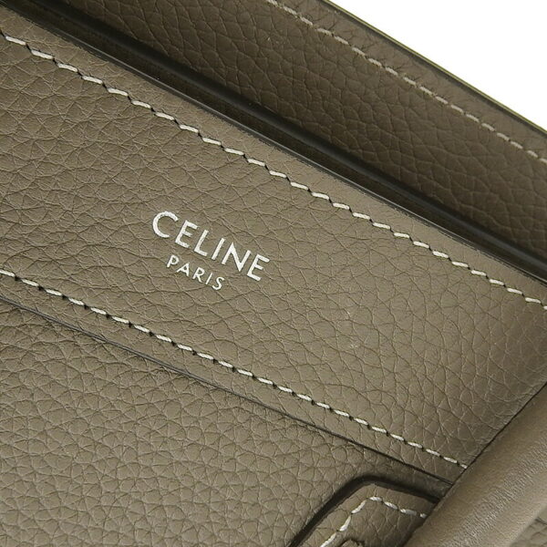 ob1509 7 Celine Luggage Nano 2WAY Leather Shopper Shoulder Bag Suri