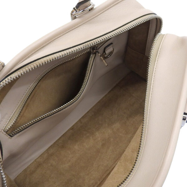 ob1519 6 Loewe Amazona 28 2WAY Handbag Leather Beige