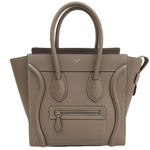 ob1625 1 Celine Luggage Micro Leather Shopper Handbag Suri