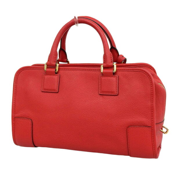 ob1637 2 Loewe Amazona 28 Handbag Leather Red