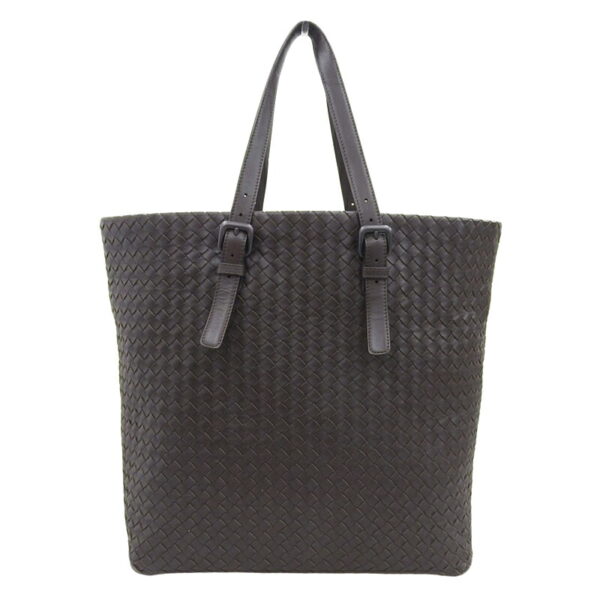 ob1654 1 Bottega Veneta Intrecciato Tote Bag Leather Brown