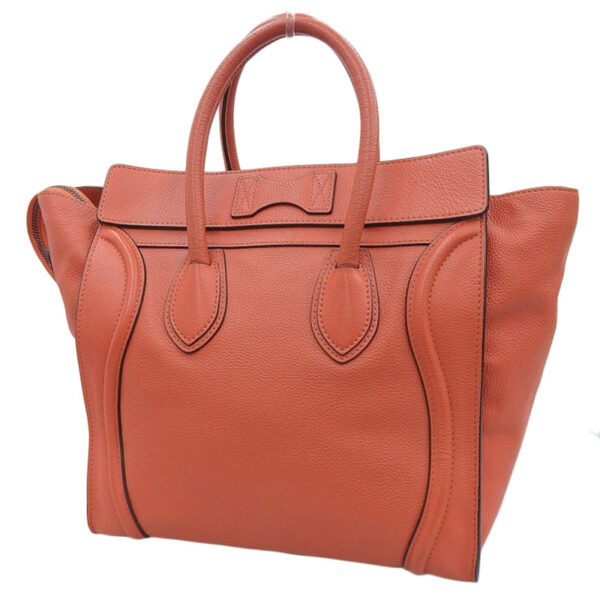 ob1680 2 Celine Luggage Mini Leather Shopper Handbag Red