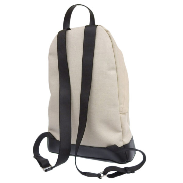 ob1864 2 Balenciaga Backpack Rucksack Canvas Leather White Black