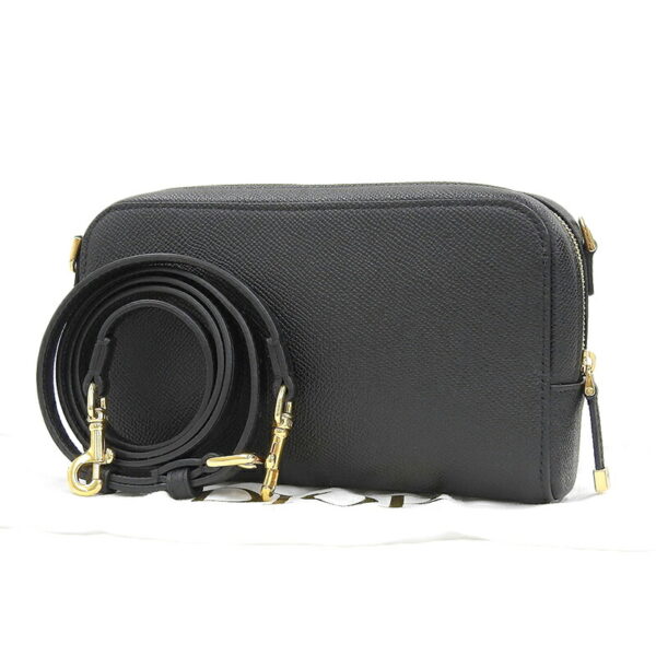 ob1900 2 Dior Caro Shoulder Bag Leather Black