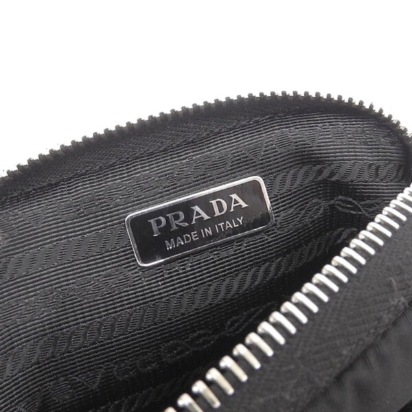 ob1967 8 Prada Nylon Leather Smartphone Case Shoulder Bag Black