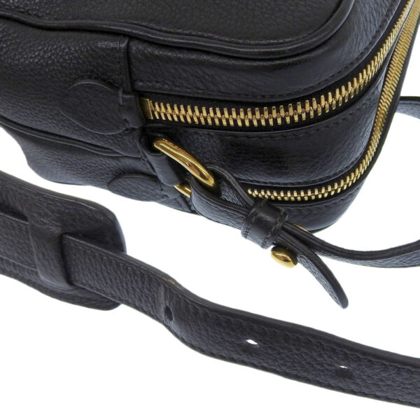 ob1971 4 Prada Vitello Dino Leather Shoulder Bag Black