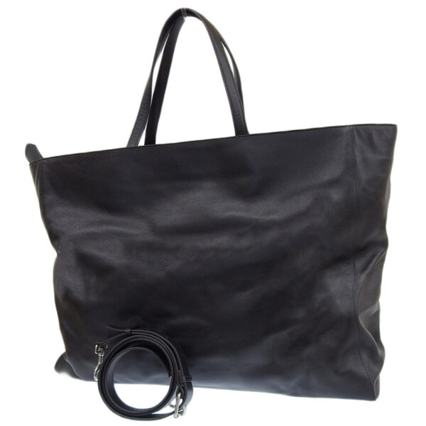 ob1990 2 Balenciaga Passenger XL 2WAY Tote Bag Leather Black