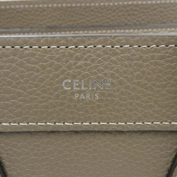 ob2009 7 Celine Luggage Nano 2WAY Leather Shopper Shoulder Bag Suri